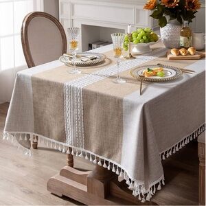 Beautiful Embroidered Rectangular Table Cloth